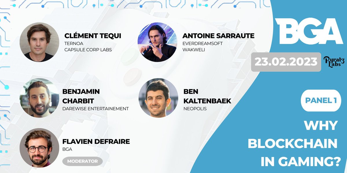 Revolt Games (@rvltgames) on Twitter photo Meet our team at NFT Paris in the <a href="/BGameAlliance/">Blockchain Game Alliance</a> area alongside amazing studios building the future of gaming
Starting tomorrow at <a href="/PyraTzLabs/">PyratzLabs</a> for a gaming event where our CEO <a href="/ben_ktb/">Ben Kaltenbaek</a> will present Neopolis and how communities can benefit from blockchain in gaming Meet our team at NFT Paris in the <a href="/BGameAlliance/">Blockchain Game Alliance</a> area alongside amazing studios building the future of gaming
Starting tomorrow at <a href="/PyraTzLabs/">PyratzLabs</a> for a gaming event where our CEO <a href="/ben_ktb/">Ben Kaltenbaek</a> will present Neopolis and how communities can benefit from blockchain in gaming