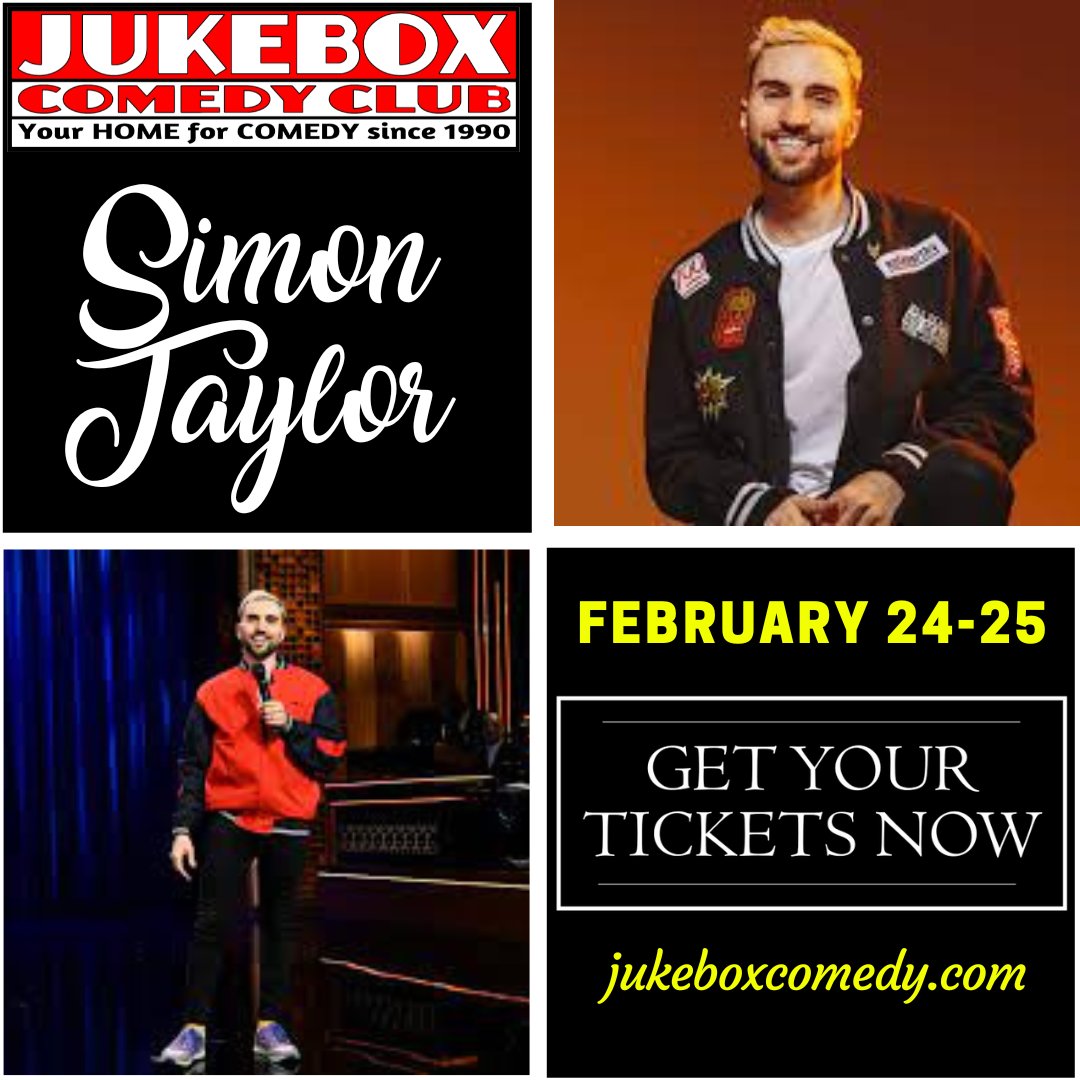 jukeboxcomedy's tweet image. Australian phenom Simon Taylor headlines this Friday and Saturday! - mailchi.mp/44639b04b119/j…