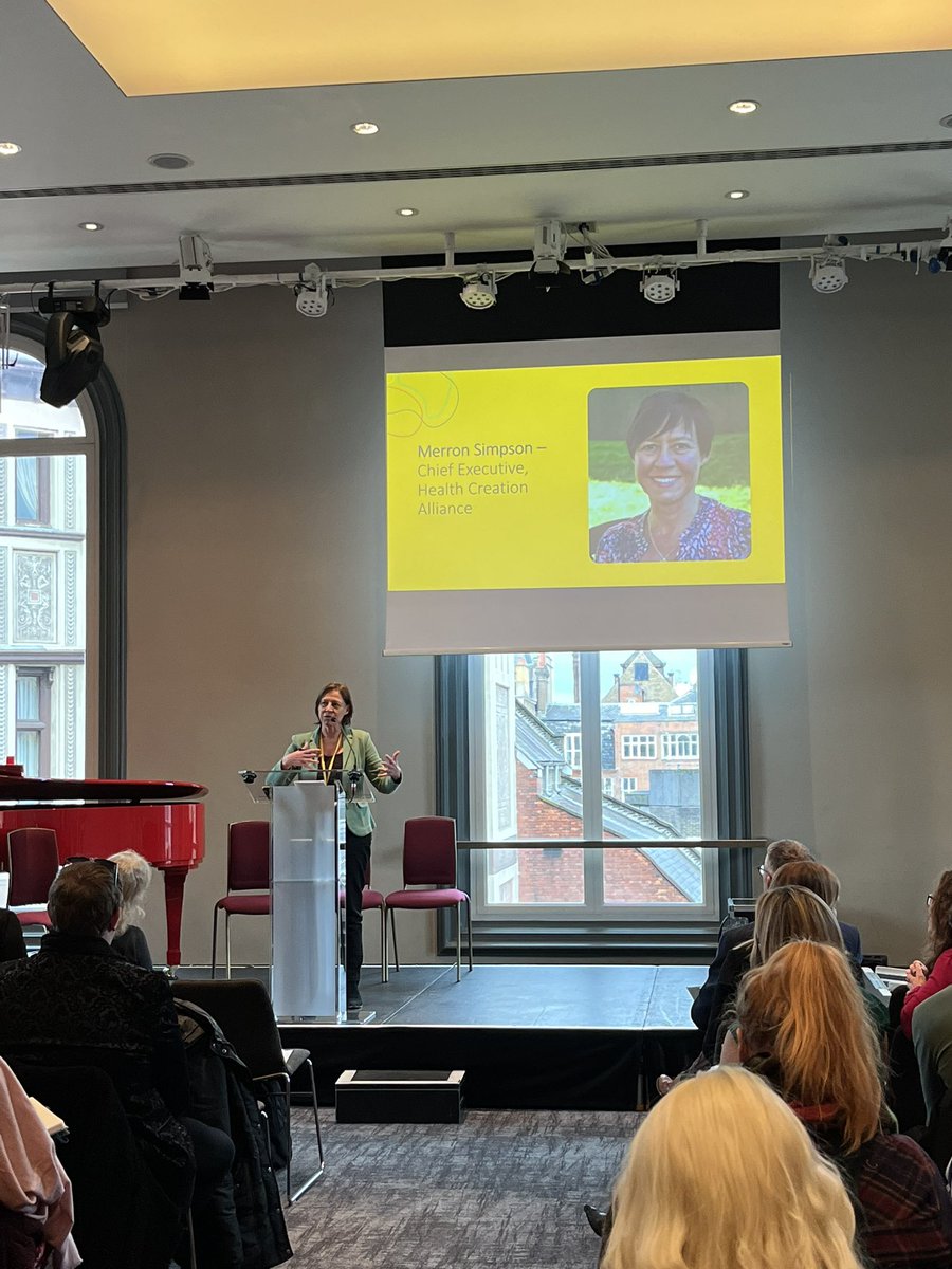 IMMmusicUK's tweet photo. Thank you @MerronSimpson chief exec of @TheHCAlliance for her keynote speaker talk on the power of connection, importance of linking the NHS to community members and partners, as well as the three C’s of the Alliance: control, contact and confidence. #CreatingChangeTogether https://t.co/3Av0hJOyz9