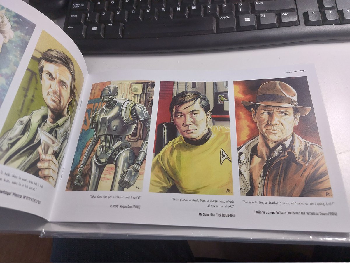 _Art_By_Steve_'s tweet photo. Got my copy todayโค๏ธ
Thanks @GraemeNeilReid.
Highly recommend people pick up a copy. Lovely format and wonderful post-it note portraits of characters from all sorts of fantastic movies.
#RandomNotes #SupportingArtists #SupportArtists #Art #Artist #ArtBook https://t.co/qrq7LhQYEP