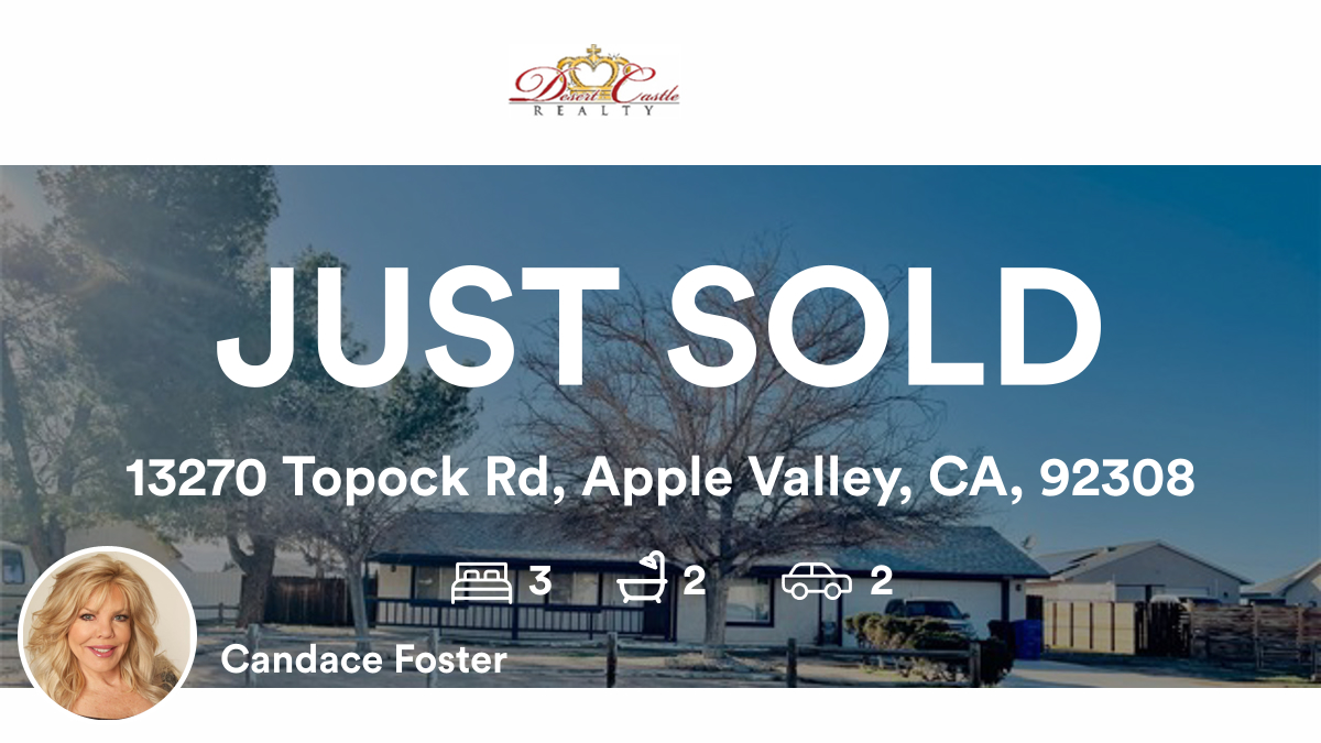 DesertCastleR's tweet photo. 🛌 3 🛀 2 🚘 2
📍 13270 Topock Rd, Apple Valley, CA, 92308

My latest sale on RateMyAgent.
 00864559
https://t.co/lPh2p3IxjV

...
#ratemyagent #realestate #Desert_Castle_Realty https://t.co/m862sDwe0A
