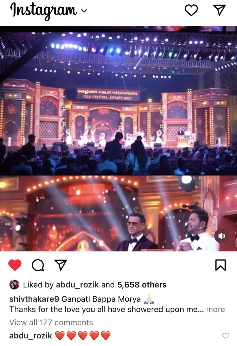 Shiv ne abhi insta reel dali abdu ne 2 mint mein like or comment kar dala 💞 #Shibdu kahi aaj fir se ek sath toh nhi🥰 #ShivThakare #ShivKiSena #AbduRozik