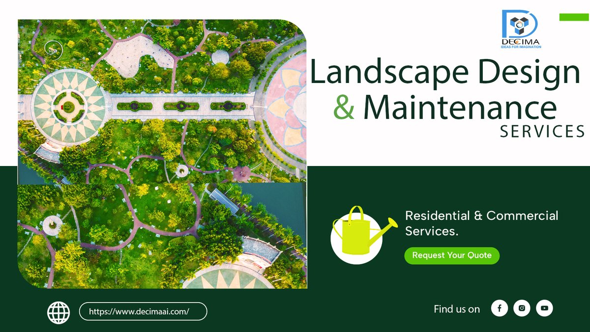 Decima_AI's tweet photo. Revamp your #outdoors space and elevate your curb appeal with our expert landscaping services. From bare to beautiful - our landscaping services will turn your outdoor space into a work of art.

#landscaping #landscapephotography  #landscapedesign #naturelovers #NaturalBeauty https://t.co/Pqbp5bHexI