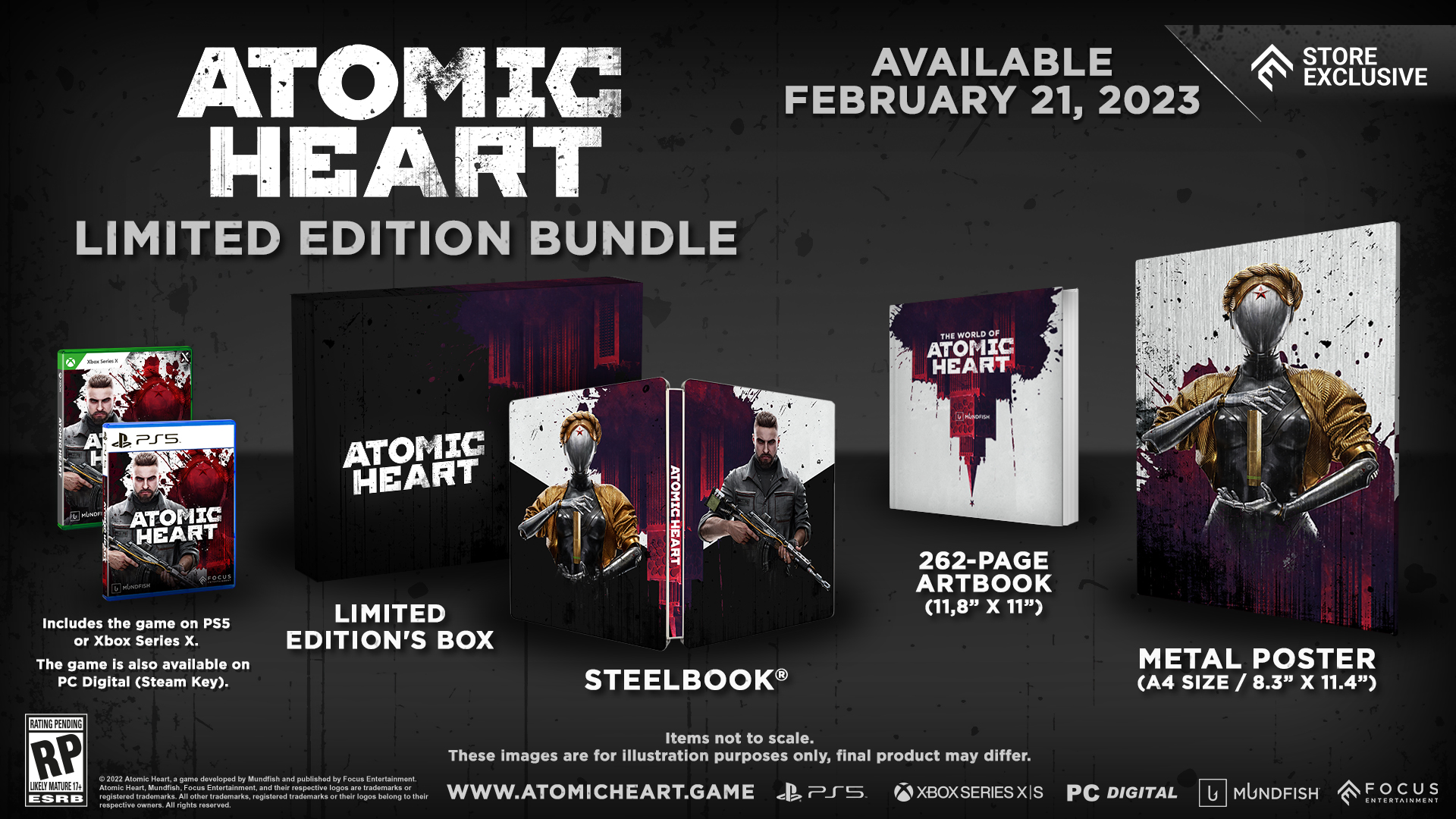 Atomic gold edition. Atomic Heart коллекционное издание ps4. Atomic Heart мир игры. Атомик Харт Xbox. Коллекционка Atomic Heart.