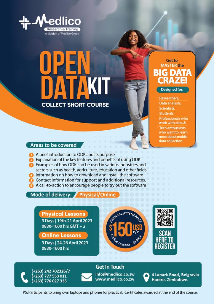 Give yourself an advantage of learning Online &amp; Physical Open Data Kit Short Course with Medlico Research and Training Centre and achieve academic excellence with our online tutoring sessions. What are you waiting for? Register Now!