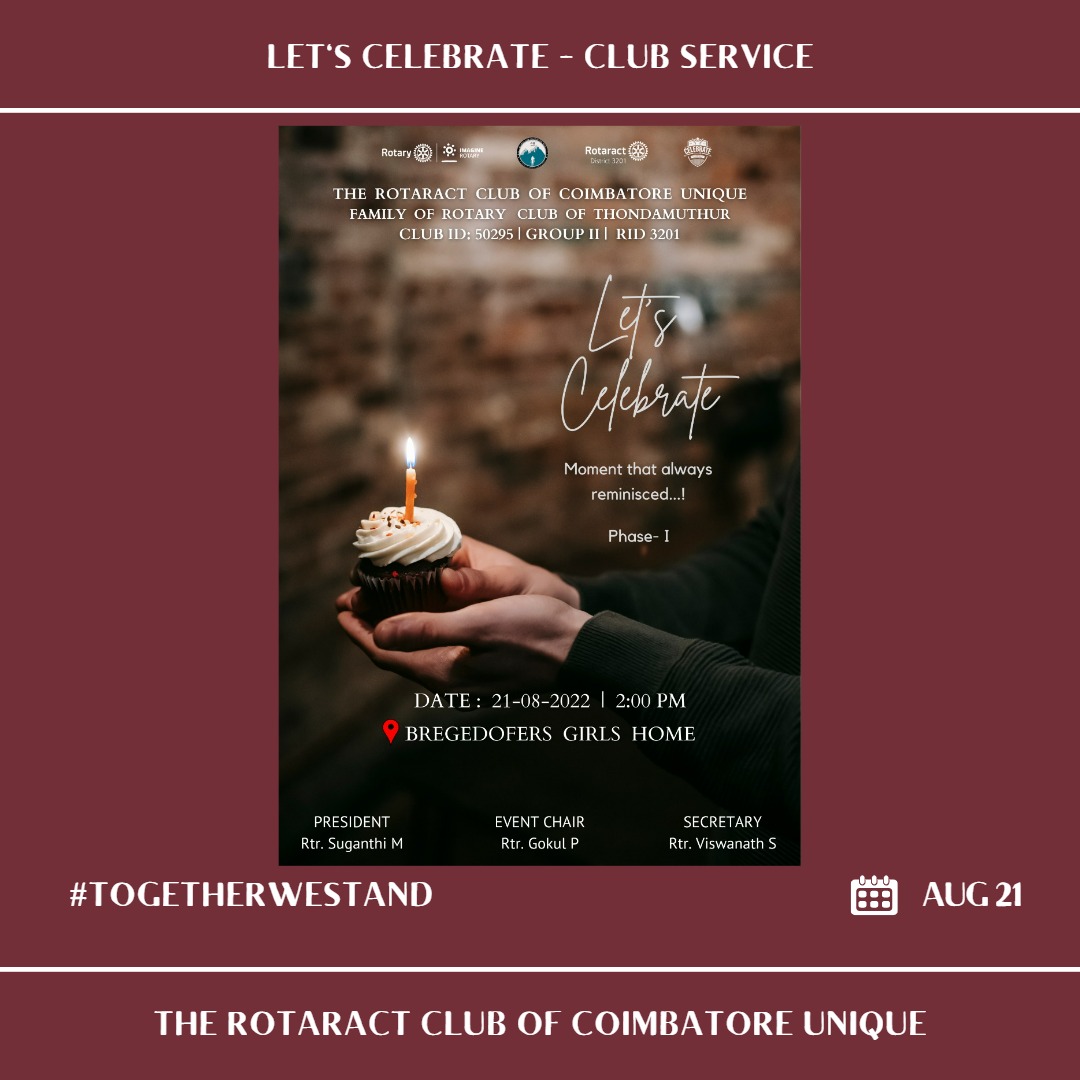 rac_cbe_unique's tweet photo. Warm Greetings,

Let's celebrate Phase 1 - Our club's August month birthday babies bday has been celebrated.

#togetherwestand 
#celebrate_board
#unique chapter 5️⃣

Regards,
Rac cbe unique❤️ https://t.co/CjOtLDZkFT