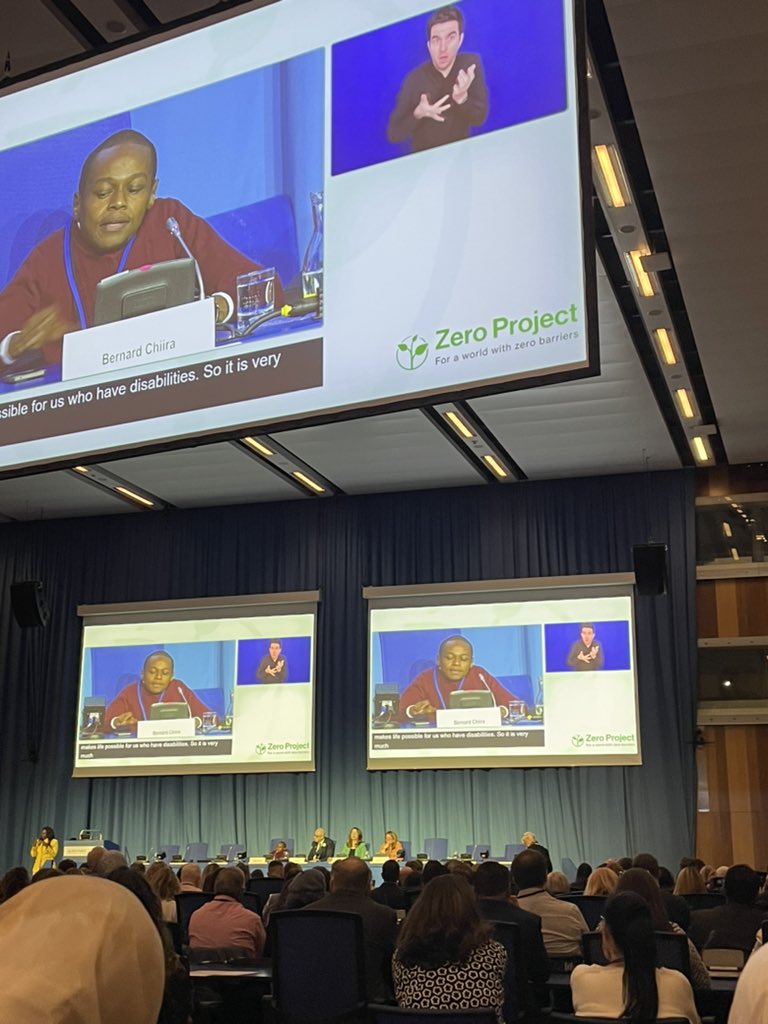 dr_knopf's tweet photo. “Assistive technology makes life possible for persons with disabilities” Bernard Chiira @ZeroProjectorg @CidadScsu #zerocon23 https://t.co/mzpjD7J23m