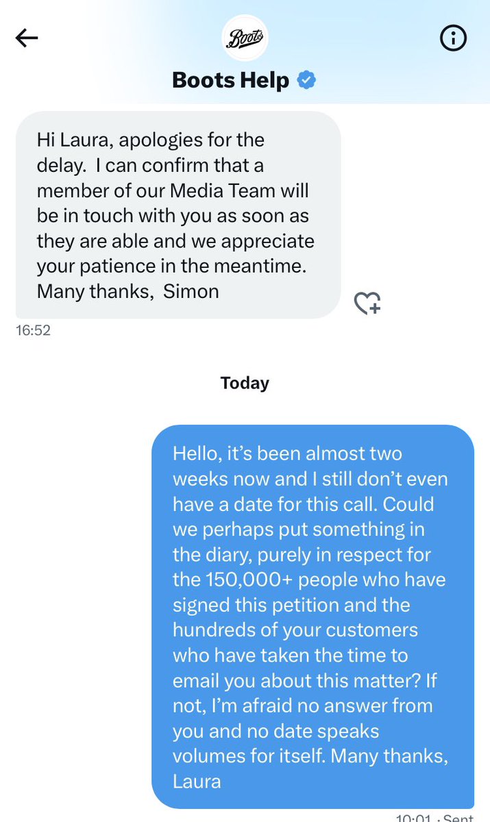 We’re still waiting <a href="/BootsUK/">Boots</a> for you to speak with us and for you to please drop the price of period products in line with tampon tax ending, especially in the midst of the #CostOfLiving crisis #DropTamponTax