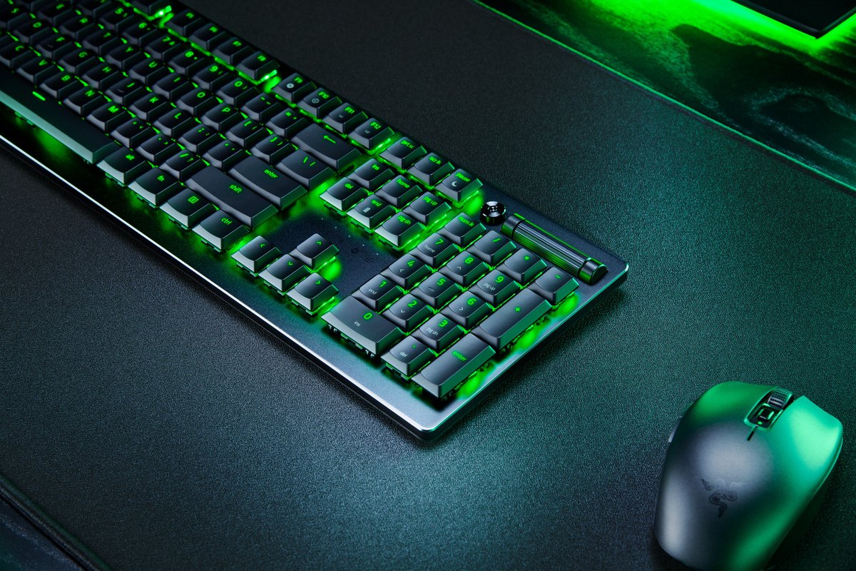 TriggerCraft1's tweet photo. Meet the @Razer DeathStalker V2 Pro—a wireless ultra-slim optical keyboard optimized for top-tier performance and durability.

Now available at TriggerCraft - https://t.co/7yeCYkNjXT https://t.co/G9bZtzCFIp