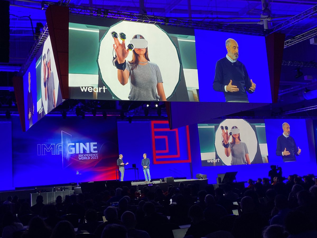 WEARTHaptics's tweet photo. We have just had an amazing experience for #3DExperienceworld2023 at Music City Center in Nashville.
Yet, the next step will be to incorporate haptics into design experiences, and everyone who tested the TouchDIVER agreed that it would be a game-changer.  
#VirtualTwins #VR https://t.co/BSR0x2pUcu