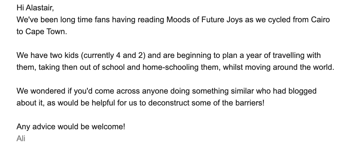 Alastair Humphreys tweet media