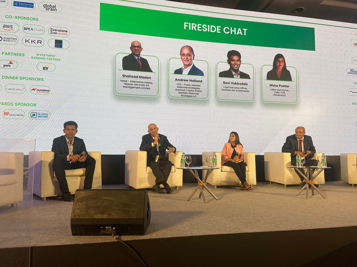 IndianVCA's tweet photo. Happening now!
Shahzad Madon, @Hollaand, Ravi Vukkadala and @PoddarNisha engage in a fireside chat at the #IVCAConclave. 
@IVCAConclave2023 https://t.co/6iC1gWCS1c