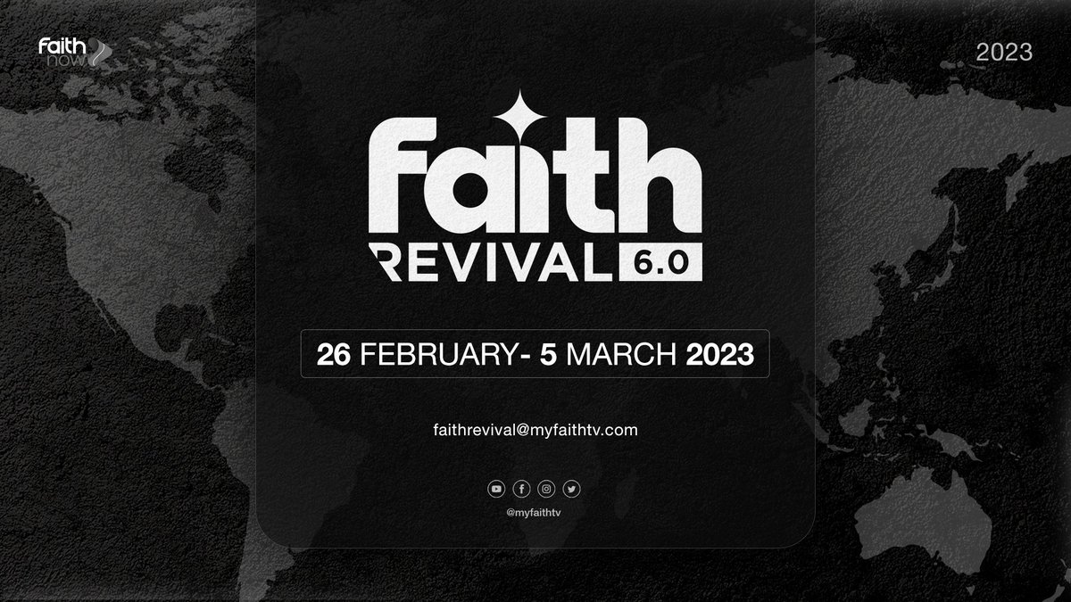 ttnradio's tweet photo. 🚨Church Alert🚨"We're excited about FAITH REVIVAL 6.0 🔥🔥🔥https://t.co/BehdgFhxqF

LIVE FROM THE FAITH DOME
• 26 February - 5 March 2023
REGISTRATION IS FREE
• https://t.co/nVIjk0A3Ym https://t.co/ZldqJIbkq2