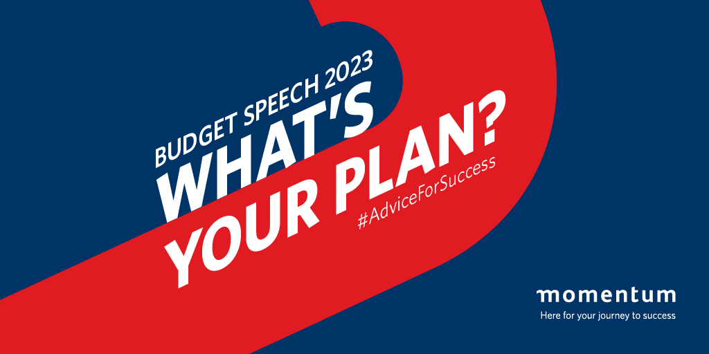 Momentum_za's tweet photo. If your heart rate is up. We get it! The #Budgetspeech2023 is a nail-biting time for most people. However, #SuccessIsAPlan, and understanding how the budget speech may affect your finances is super NB! Follow the conversation on #AdviceForsuccess #51stBudgetSpeech https://t.co/xiWQ0EbwDC
