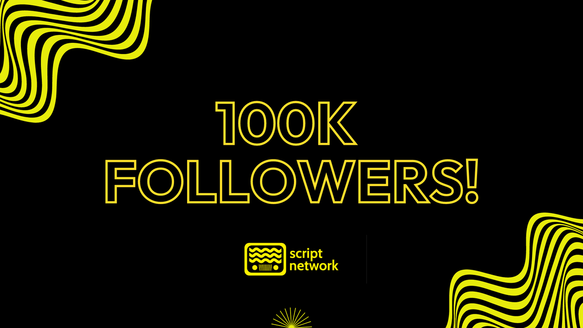 Script Network (@script_network) on Twitter photo THANK YOU TO 100k FOLLOWERS! 🥳
To celebrate, we are giving away $50 in SPAY tokens to 2x lucky winners
To win:
1⃣ Follow <a href="/script_network/">Script Network</a> + <a href="/BearX_NFT/">BearX Labs</a>
2⃣ RT, like + comment below
3⃣ Tag 3 frens
⏳Competition ends in 7 days!
🍿📺 THANK YOU TO 100k FOLLOWERS! 🥳
To celebrate, we are giving away $50 in SPAY tokens to 2x lucky winners
To win:
1⃣ Follow <a href="/script_network/">Script Network</a> + <a href="/BearX_NFT/">BearX Labs</a>
2⃣ RT, like + comment below
3⃣ Tag 3 frens
⏳Competition ends in 7 days!
🍿📺