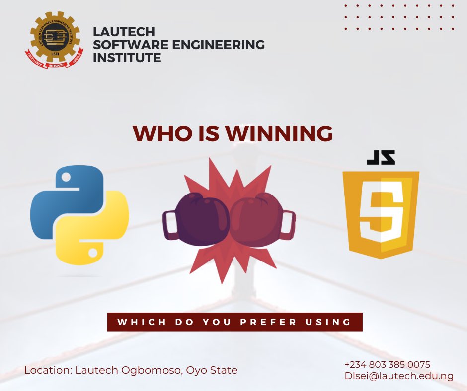 lautechsei's tweet image. #pythonvsJavascript