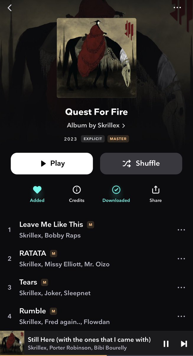 Shironeeeki's tweet photo. J’aurais jamais cru dire ça un jour… Skrillex a sorti deux albums de fou en deux jours et on est bel et bien en 2023 https://t.co/2yowJOho7B