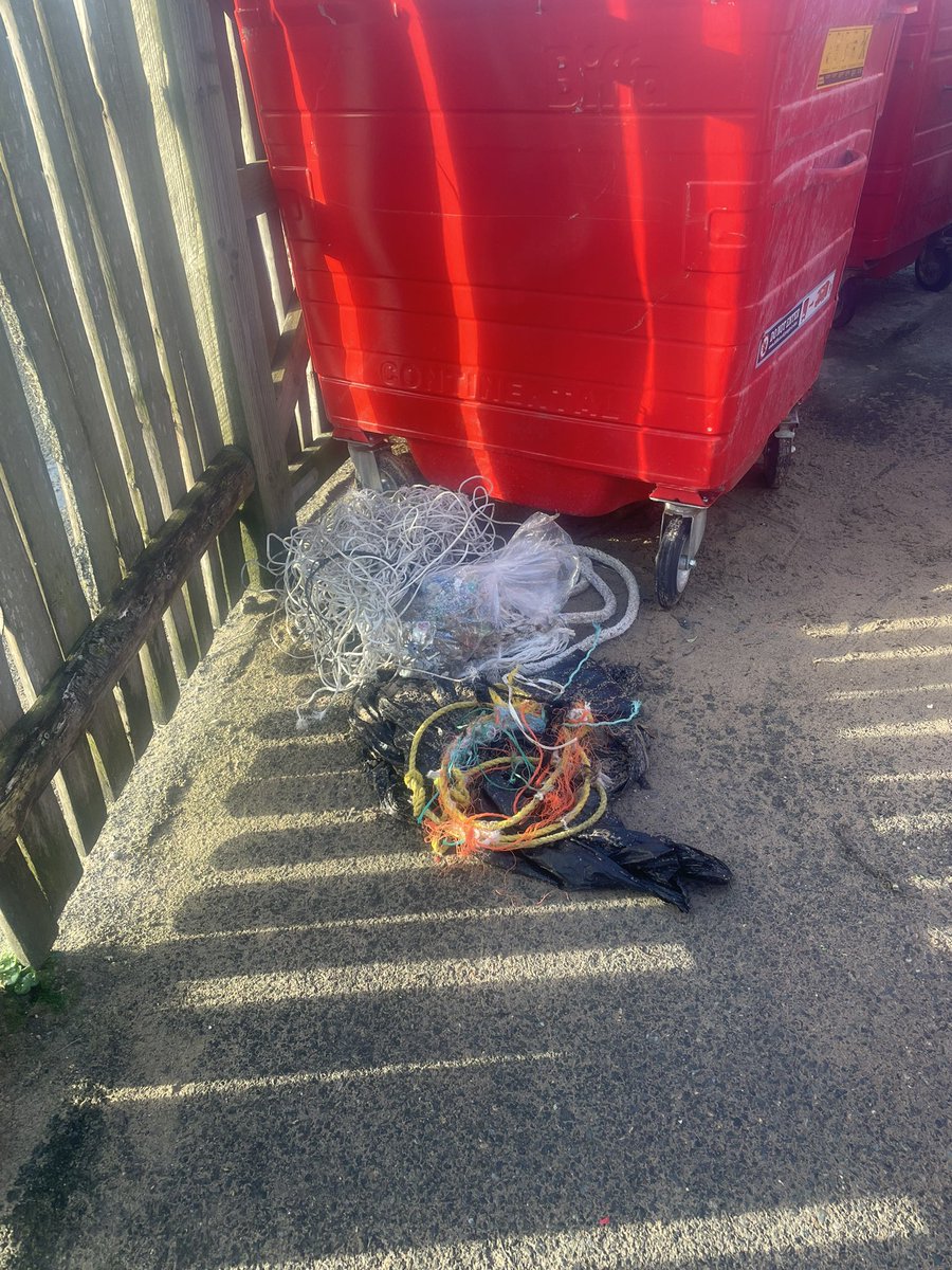 WatergateBayAM's tweet photo. Today at Watergate it’s all about rope …. #twominutebeachclean @PlasticFreeNQ @PlasticWaive https://t.co/lopz4WNFvO