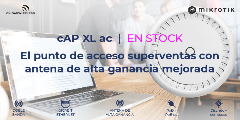 CiudadWireless's tweet image. cAP XL ac de @mikrotik_com es el discreto AP de techo que ofrece una mayor cobertura gracias a la mejora de su antena de alta ganancia con reflector integrado: bit.ly/3KzpqTf

📲​ info@ciudadwireless.com

#mikrotik #cAPXLac #wireless #internet #wifi