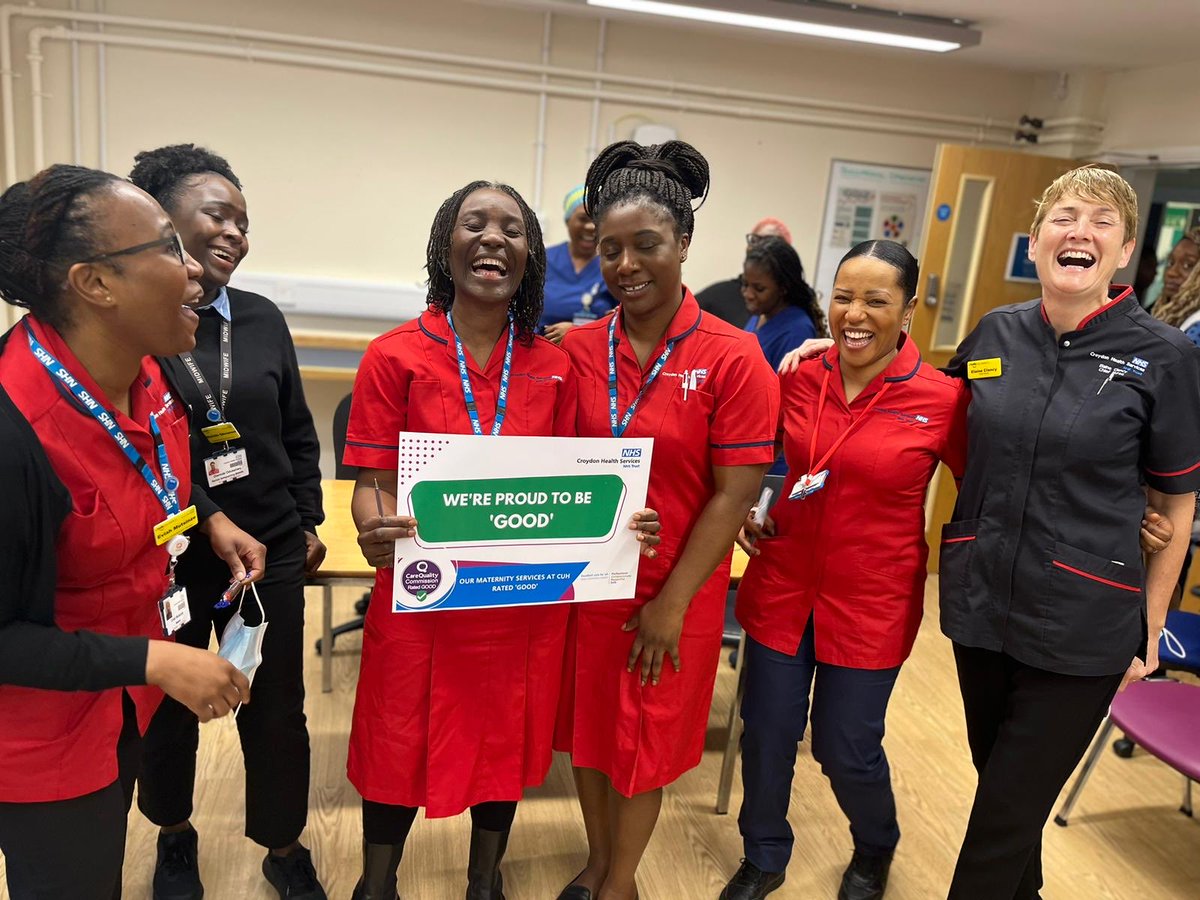 ChiefNurseCroy1's tweet photo. SO proud that CHS maternity have been rated GOOD for safe and well led by @carequalitycomm .This is due to our incredible team of midwives who go above and beyond for women and their families . https://t.co/mcmmfhc7G1