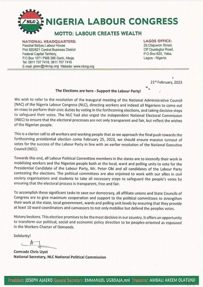 Elections are here - Support the Labour Party