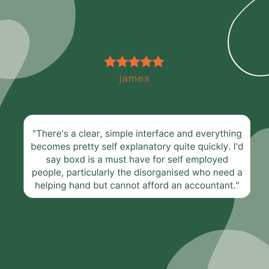 We are proud of our testimonials on Google and Apple! Our members love the BOXD app, and we love to see it helping the self-employed out with their business admin.

Try BOXD for free! Download the app here: boxd-app.com

#boxdapp #selfemployed