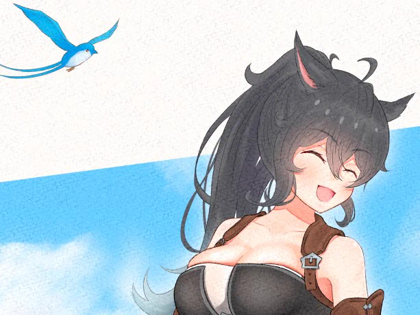 #猫の日 ミコッテ風呼ちゃんサンプル(再掲) 