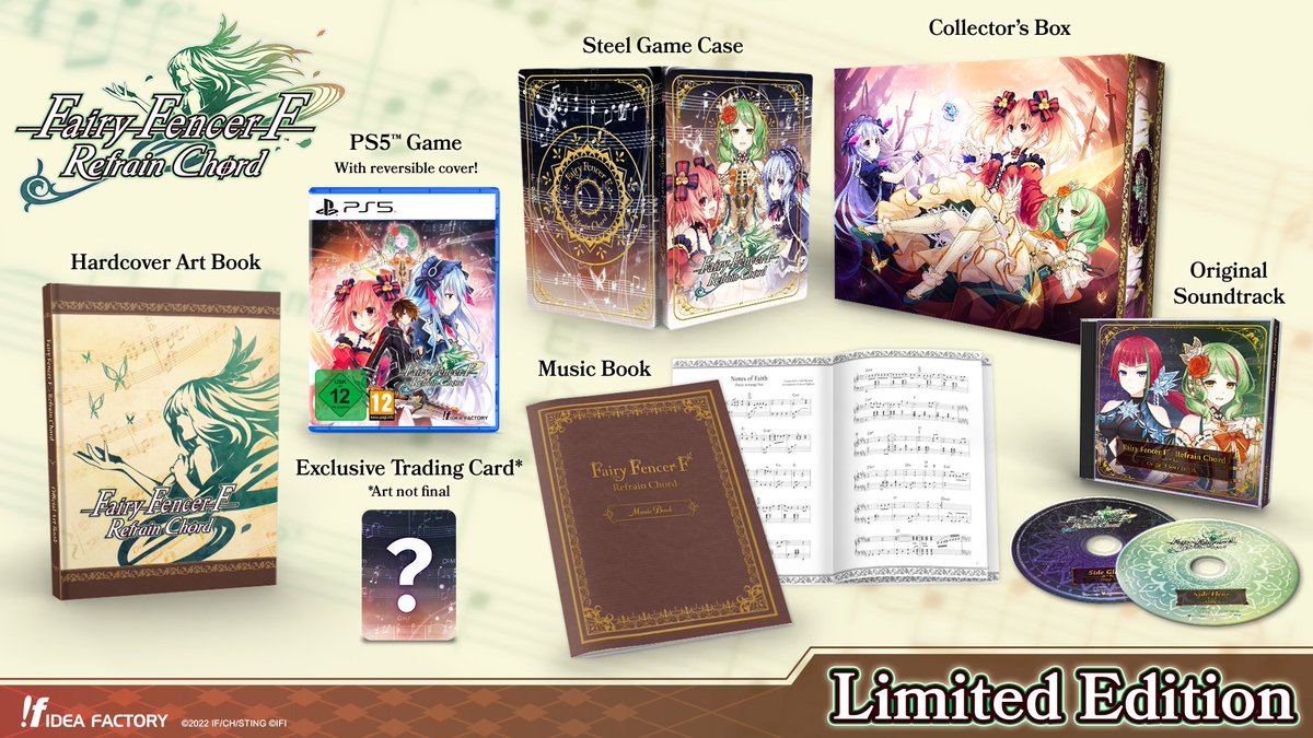 iffyseustore's tweet photo. 🎵 Tactical RPG #FairyFencerF: Refrain Chord is coming to PS4, PS5 &amp; Switch on April 25! 

Launches May 23 on Steam!

⏰ LE &amp; Day One Edition pre-orders for PS4, PS5 &amp; Switch go live on the IFI UK &amp; EU Online Stores on March 8 at 12PM GMT.

➡️More info: (https://t.co/gn5gvXLqoc) https://t.co/lmYtsQXCUB