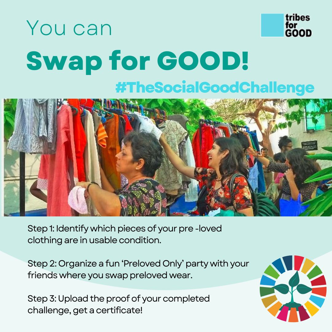 Ready to take on a #SocialGoodChallenge?  Presenting the first challenge, Swap for GOOD! Head onto our blog and fill the application form to get swapping!