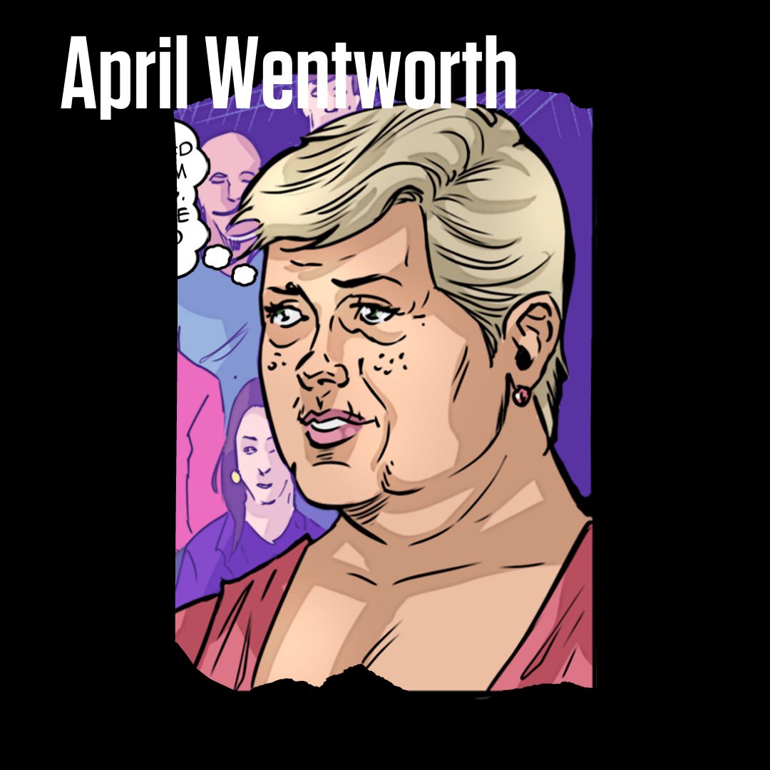 final9comic's tweet image. Introducing Silver Lady!
The women's poker legend is an ex-teacher who joins the #FinalNine as one of the two female players on the table.
April is coming from Texas and is ready to continue to revolutionize poker for woman players! 🙌