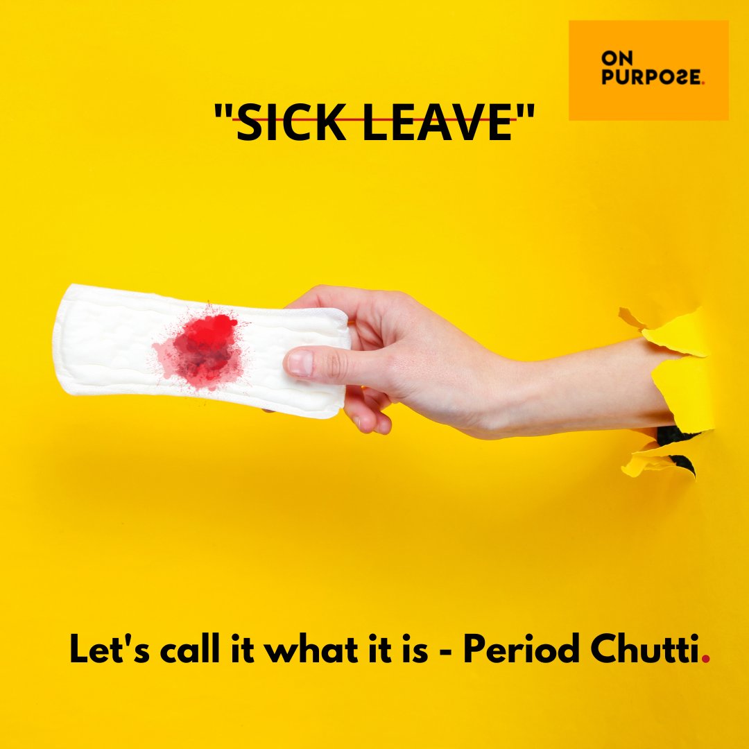 6 days of Period Chutti are a norm at ON PURPOSE. 

Our menstrual leave policy gives menstruators additional paid time off to rest and cope with the painful symptoms of periods.

#PeriodChutti #Periods #PeriodPolicy #Comms4SocialChange #MenstrualLeave