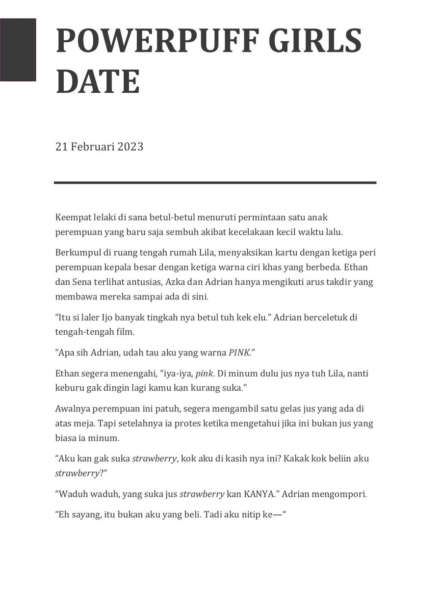 sheesloves's tweet photo. ; 121

jadi sebelum ke rumah lila, ethan nitip ke adrian biar beli jus buat mereka berlima. tp emang nyatanya dia salah karna berharap sama adrian https://t.co/DzLoVHoAPq