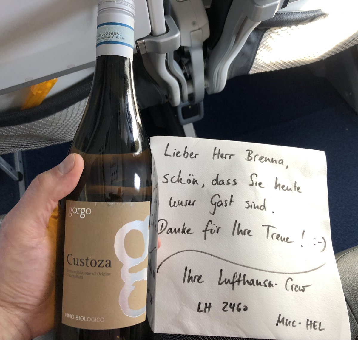 Daniel Brenna (@danielbrenna10r) on Twitter photo Dear <a href="/Lufthansa_DE/">Deutsche Lufthansa</a> . 
The crew on my flight today was so kind and simply awesome. 
Robert and Miriam went out of their way to be extraordinary people and wonderful representatives of your airline. 
Many thanks! 
Daniel Dear <a href="/Lufthansa_DE/">Deutsche Lufthansa</a> . 
The crew on my flight today was so kind and simply awesome. 
Robert and Miriam went out of their way to be extraordinary people and wonderful representatives of your airline. 
Many thanks! 
Daniel
