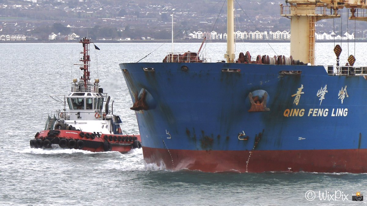 WixpixRob's tweet photo. The actual berths @BelfastHarbour looked quiet, but the Navigation channel was pretty busy…
Incoming from Davant, USA 🇺🇸
QING FENG LING #QingFengLing
With some @SMSTowage assistance #Masterman & #Merchantman https://t.co/G6wTtgdY52