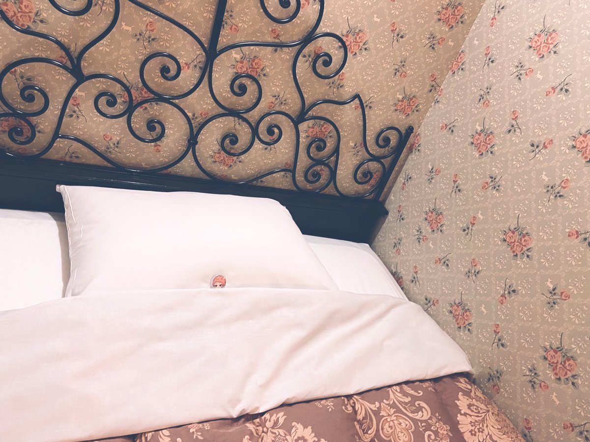 no humans bed floral print pillow indoors on bed bed sheet  illustration images