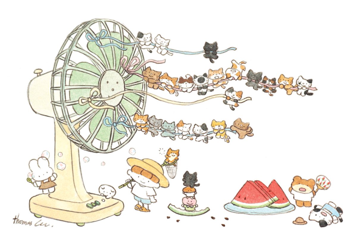 「#猫の日 #にゃんにゃんにゃんの日 」|토마쓰리のイラスト