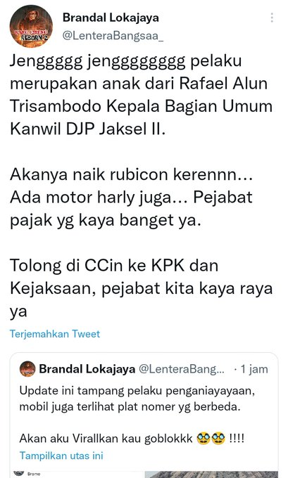 Leonita_Lestari's tweet photo. APRESIASI LUAR BIASA PADA NETIZEN | atas sikap kritis mereka untuk peristiwa penganiayaan di Pesanggrahan.

Bukan hanya terkait peristiwa hukum itu saja, seorang ASN bergaya hidup mewah justru terpublikasi karena kisah itu. Ini bentuk kontrol sosial masyarakat. https://t.co/uLu6ioxri4