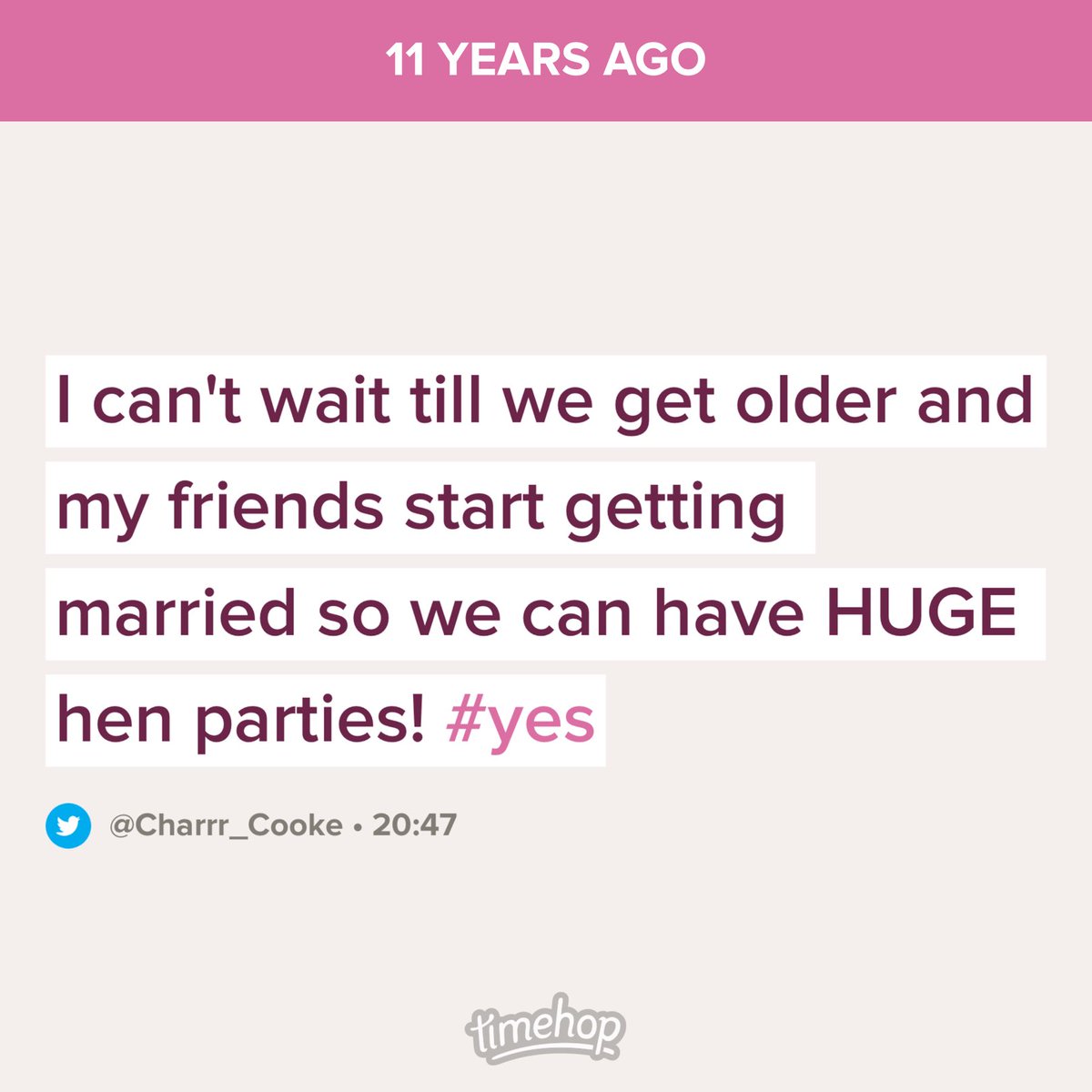 11 years on and that time has come! Including my own 🙈