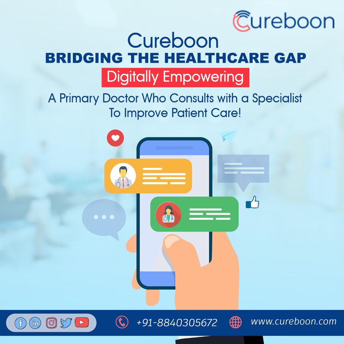 Cureboon1's tweet photo. Cureboon is revolutionizing healthcare, bridging the gap between primary doctors and specialists. It's a digital platform that empowers primary doctors to consult with specialists on patient care.
.
.
.
https://t.co/tRyNIFvgKO
8840305672
#careforeveryone #qualitycare #cureboon https://t.co/y1ceRwrz3U