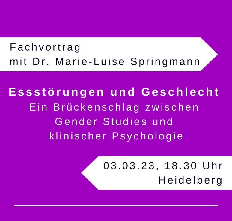 FgzHeidelberg's tweet photo. Wir freuen uns auf einen spannenden Vortrag und die Kooperation mit Plus Heidelberg und Dr. Springmann.

#gender #mentalhealth #heidelberg #psychology https://t.co/lgp5kUYdoj