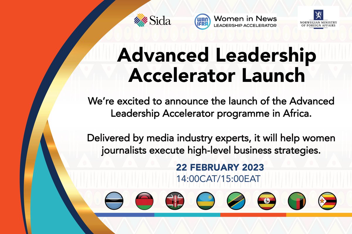🚨 HAPPENING TODAY

Our signature WIN #Leadership Accelerator in #Africa is transforming!

Over 12 years we've trained 1,500 women #journalists - 95% of whom have experienced phenomenal personal &amp; #career change

🧵We're starting a new chapter!