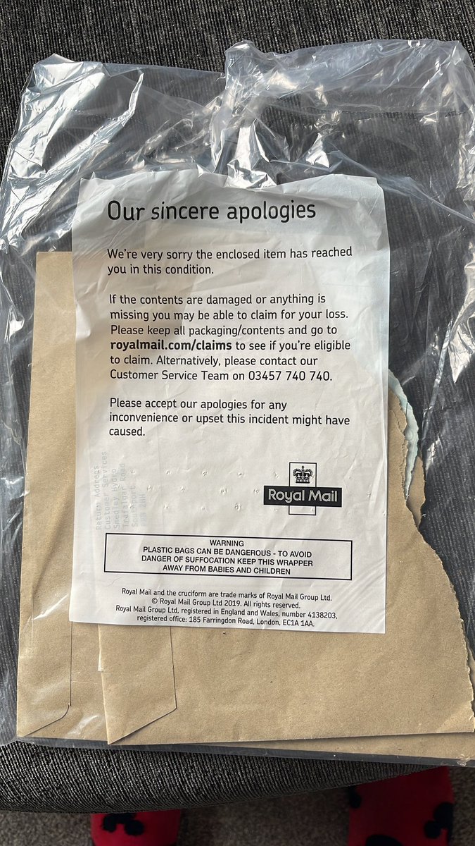 BeckyWattas's tweet photo. Absolutely fantastic service from Royal Mail…babies birth certificate came back after applying for a passport…how can this efen be possible..ripped in half @RoyalMailHelp  @RoyalMail https://t.co/2cPdUKEzUw