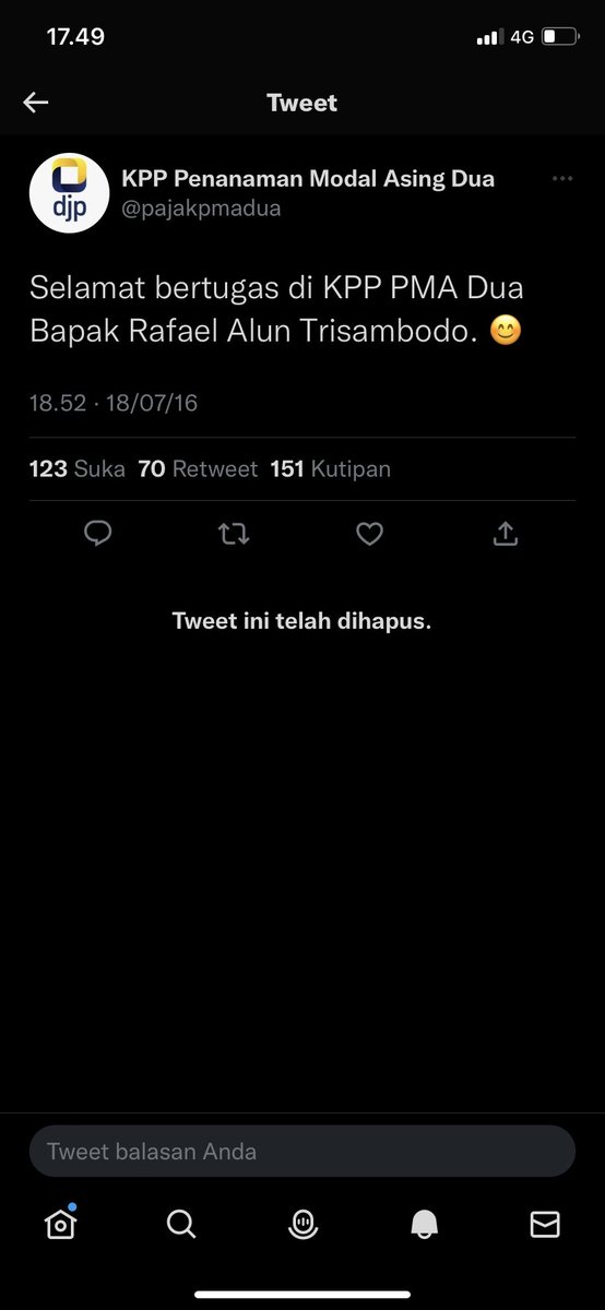 Sam_Ardi's tweet image. Hai @pajakpmadua kok dihapus twitnya? Atas perintah siapa?