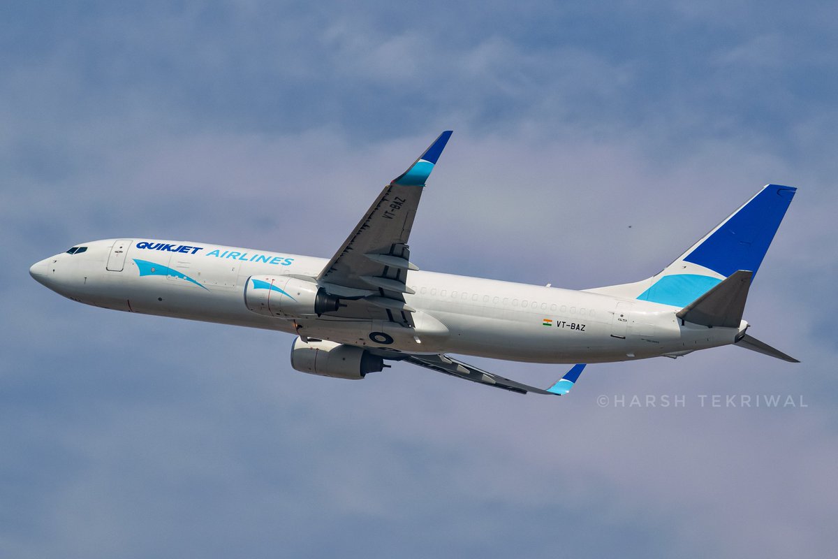 avgeekwithlens's tweet photo. DEL diversion 3: QuickJet second B737 freighter VT-BAZ. The aircraft was operating BOM-DEL flight.
#PlaneSpotting #PlaneSpotter #QuickJet #PrimeAir #Amazon #B737 #boeing #Boeing737 @Jaipur_Airport https://t.co/jJcQgp45X1