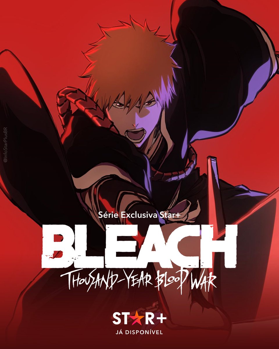 Dark7 👻🥈 on X: Bleach chegou hoje ao @StarPlusBR! Foram adicionadas ao  catálogo as 16 temporadas do anime clássico, com opção de dublagem também,  e sim, eu assinei  / X