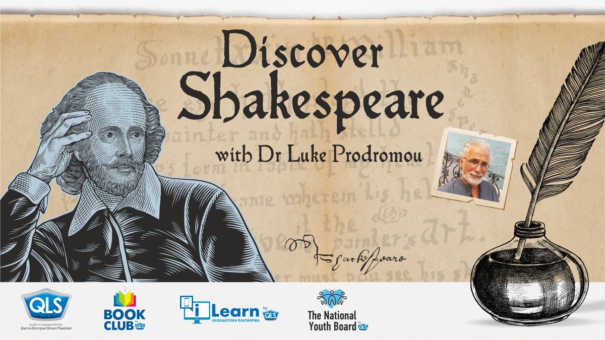 FredFeatham's tweet photo. 🪶📚 On 4/2 #QLSBookClub hosted one of the top luminaries of #ELT, Dr #LukeProdromou, over 2 webinars under the title Discover #Shakespeare. Both sessions wrapped up w/ prize draws inc. readers, courtesy of @ExpressElt &amp; collectible gifts, courtesy of @qlsnetwork.#QLS #edutwitter https://t.co/5e06F9C5kD