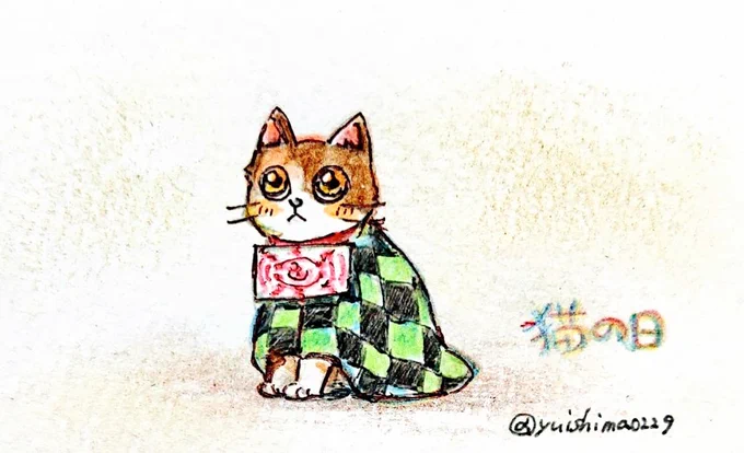 茶々丸ちゃん໊きっと羽織は禰豆子ちゃん作 