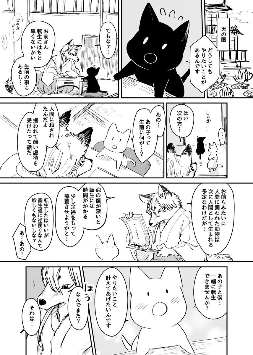 きっと大丈夫。人間に生まれ変わった２匹のネコ。