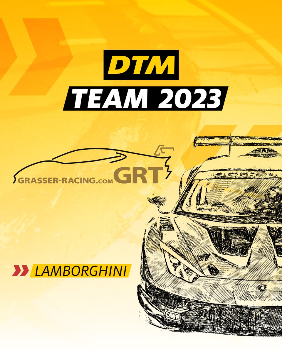 Part of the #DTM2023 family with the new and striking Lamborghini Huracán GT3 EVO: <a href="/GrasserRacing/">GRT - Grasser Racing Team</a> <a href="/LamborghiniSC/">Lamborghini Squadra Corse</a> 

#DTMKickOffDay