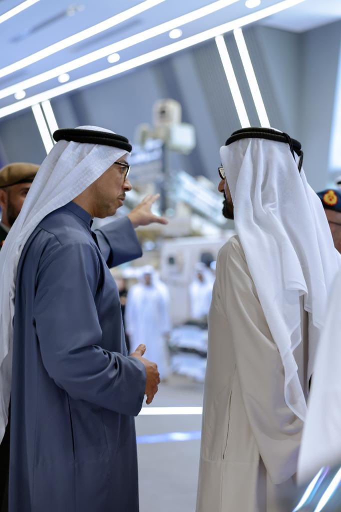 HHShkMohd's tweet photo. خلال زيارتي لمعرض آيدكس في أبوظبي اليوم .. 65 دولة تستعرض فخر صناعاتها الدفاعية .. و41 جناحاً إماراتياً يمثلون فخر صناعاتنا الدفاعية الوطنية من أسلحة ومدرعات وطائرات دون طيار وأنظمة حرب سيبرانية متقدمة وغيرها .. نحن دولة سلام .. والسلام يحتاج قوة تحميه وتديمه وتردع أعاديه .. https://t.co/W26fT4FYfv